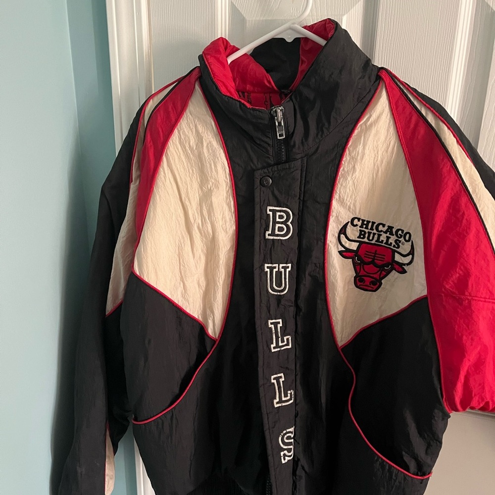 Chicago Bulls 1990’s Vintage NBA Pro Player Jacket (Size L)
